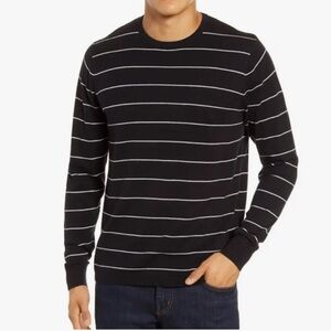 Calibrate Men's Black Striped Sweater good condition